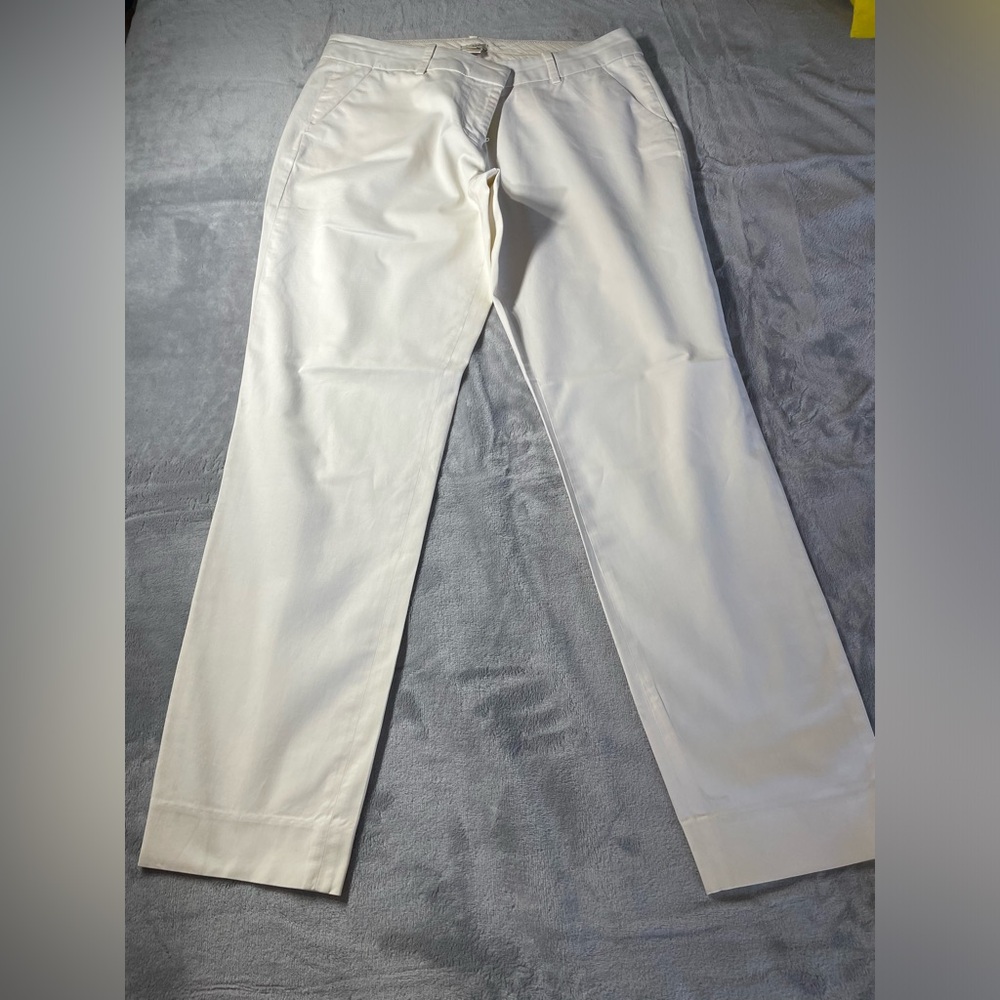 J. Crew Elegant White Dress Pants
